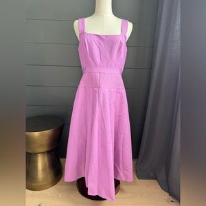 J. Crew NWT Pink Lilac Purple Cotton Silk Blend Spring Shower Wedding Midi Dress